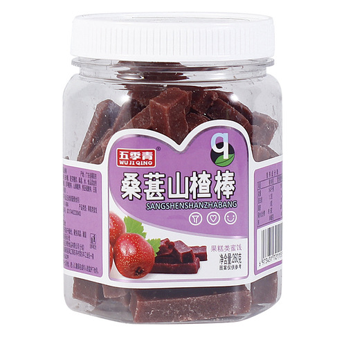 260g canned mulberry and hawthorn sticks, sweet and sour hawthorn sticks ready-to-eat hawthorn candied children's snacks and dried fruit