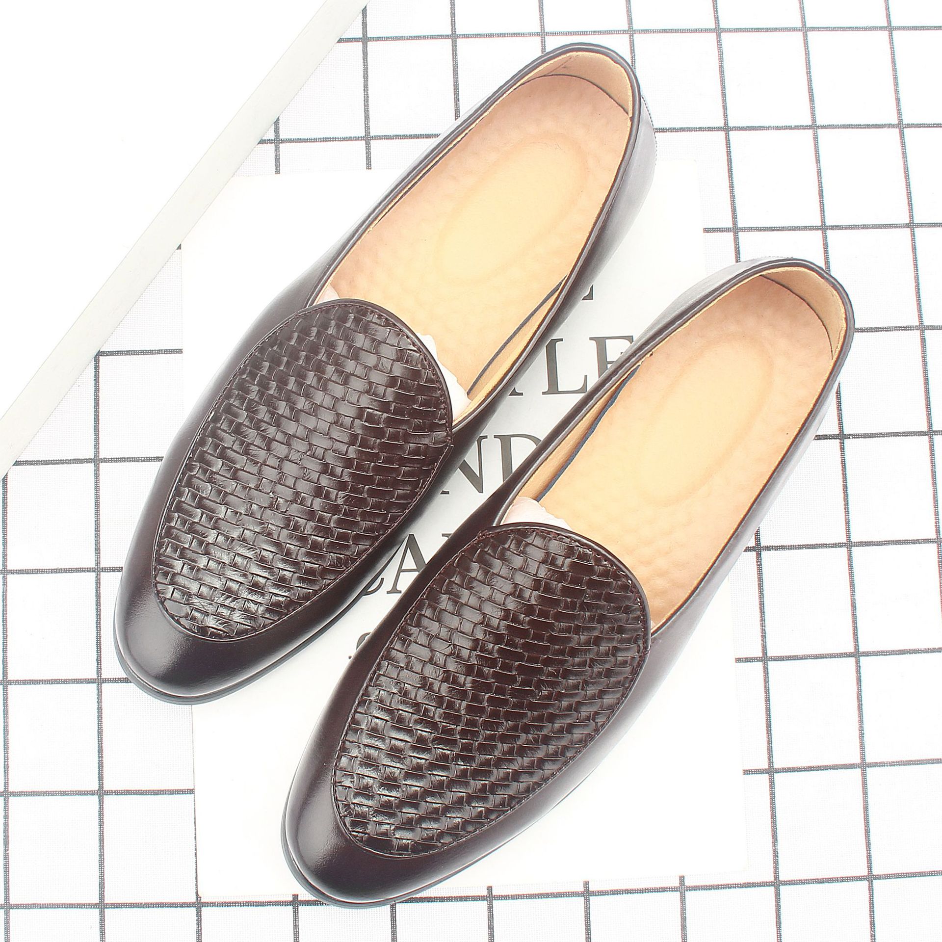 ��Ь2022�����¿��Ь��ʿʱ�����б�֯СƤЬ�˶�Ь����7716