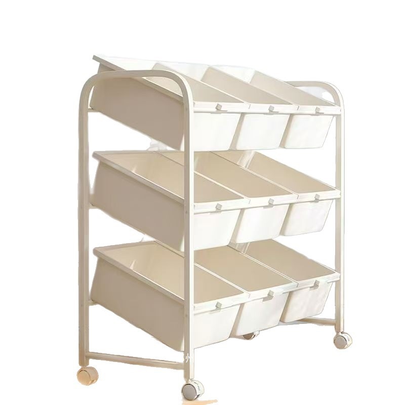 Fábrica directa de almacenamiento de juguetes estantes de acabado estantes de dibujo de bebés estantes de gran capacidad de almacenamiento de bloques de niños image 5