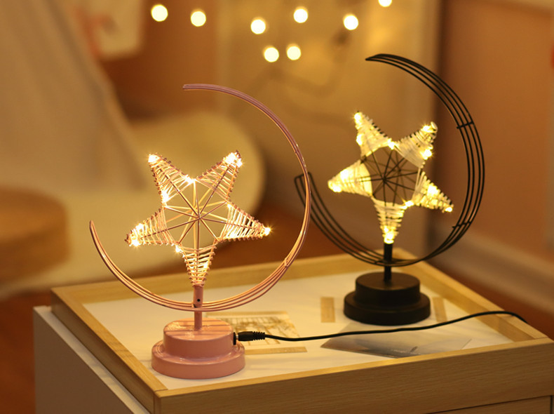 Birthday Fashion Star Copper Wire Party Lightings display picture 4