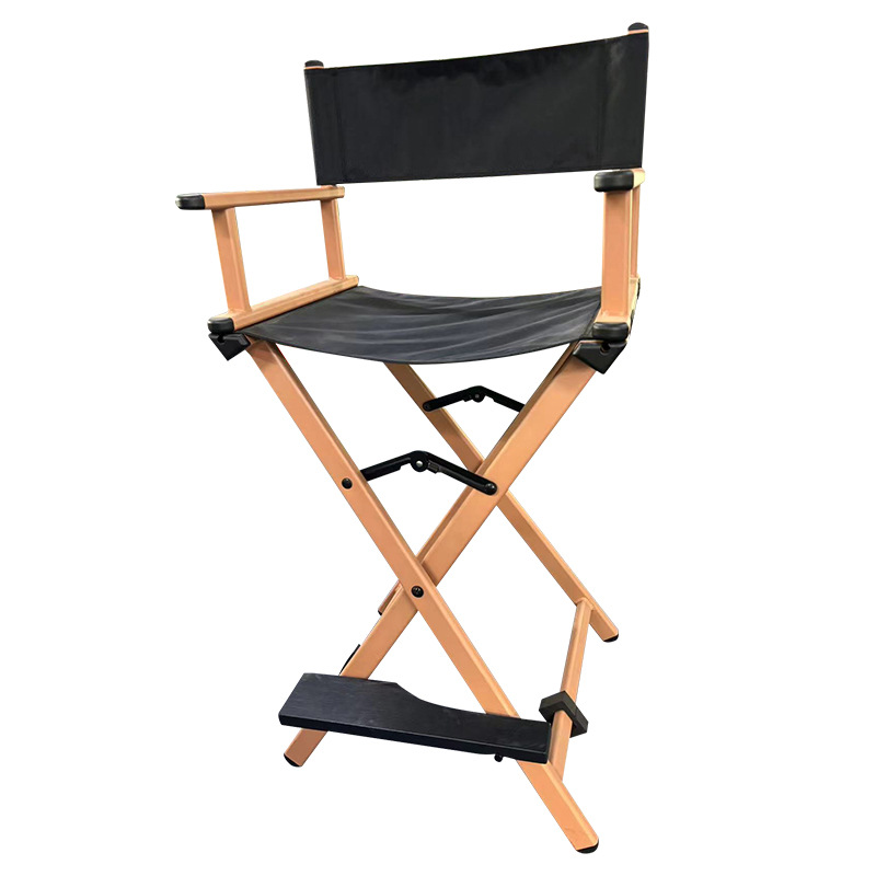 Silla de maquillaje de aleación de aluminio al por mayor, silla trasera, caja de maquillaje y maquillaje, silla plegable a juego, silla portátil de ocio