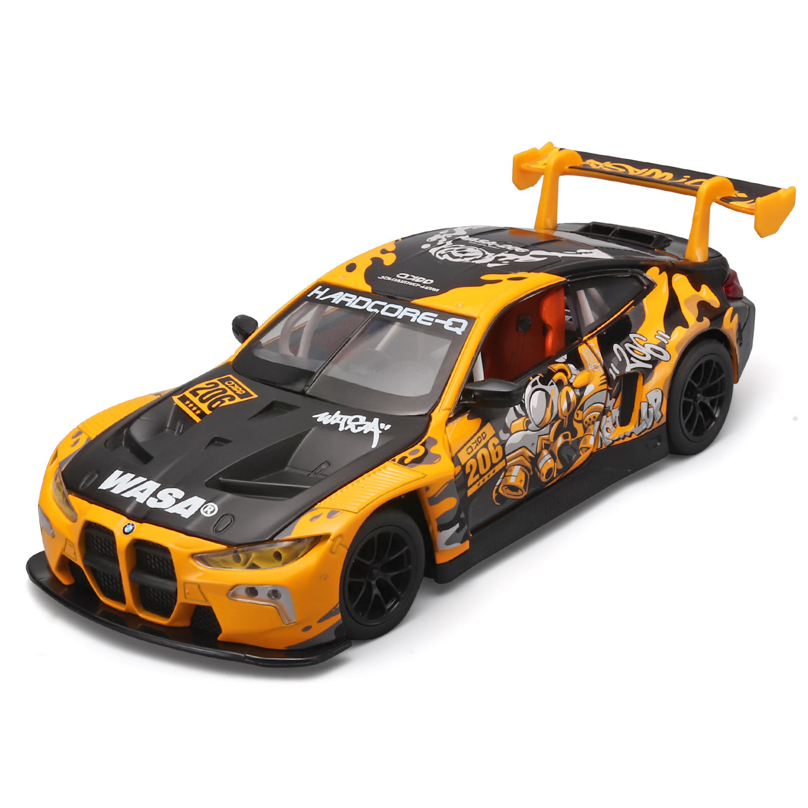 Auténtica licencia CCA 1 / 24 BMW M4GT3 modelo de aleación de simulación de juguetes deportivos moda juguetes adornos regalos de cumpleaños