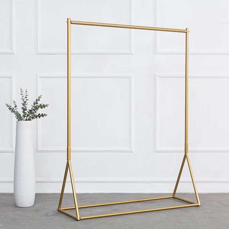 Clothing store special display stand floor-type golden iron shelf display children's clothing store clothes pole special offer Clothing store special display stand floor-type golden iron shelf display children's clothing store clothes pole special offer