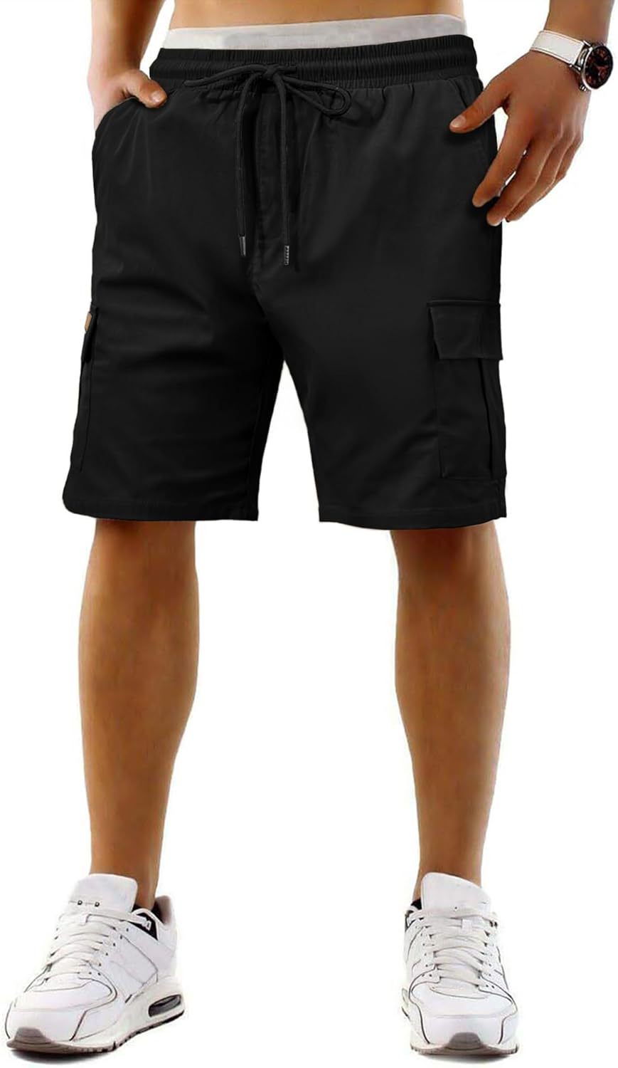 Men's Breathable Cargo Shorts Quick Drying Multi Pocket Sports_voghion.com