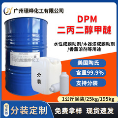 二丙二醇甲醚DPM 美国陶氏 涂料油墨溶剂香薰溶剂