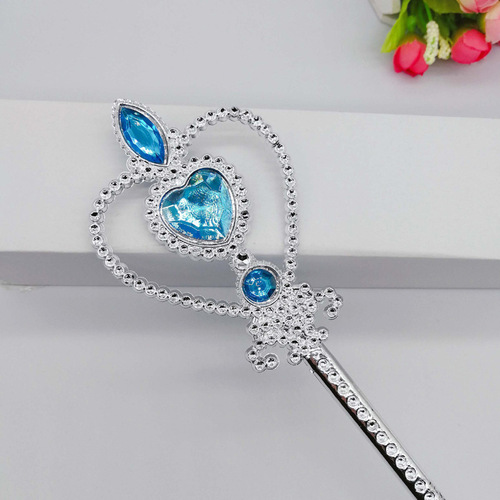 Girls crown Ice and Snow Princess hair accessories set decorations Princess Aisha crown children's headband little magic fairy magic wand