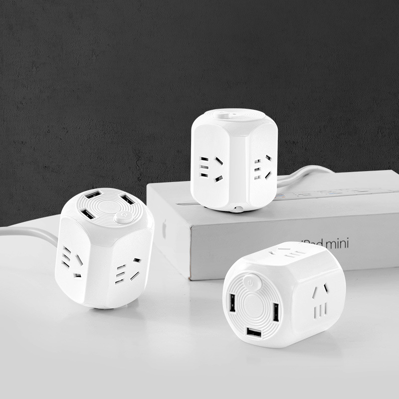 立式魔方插座无线插座转换器带线接线板USB插排插座延长线板