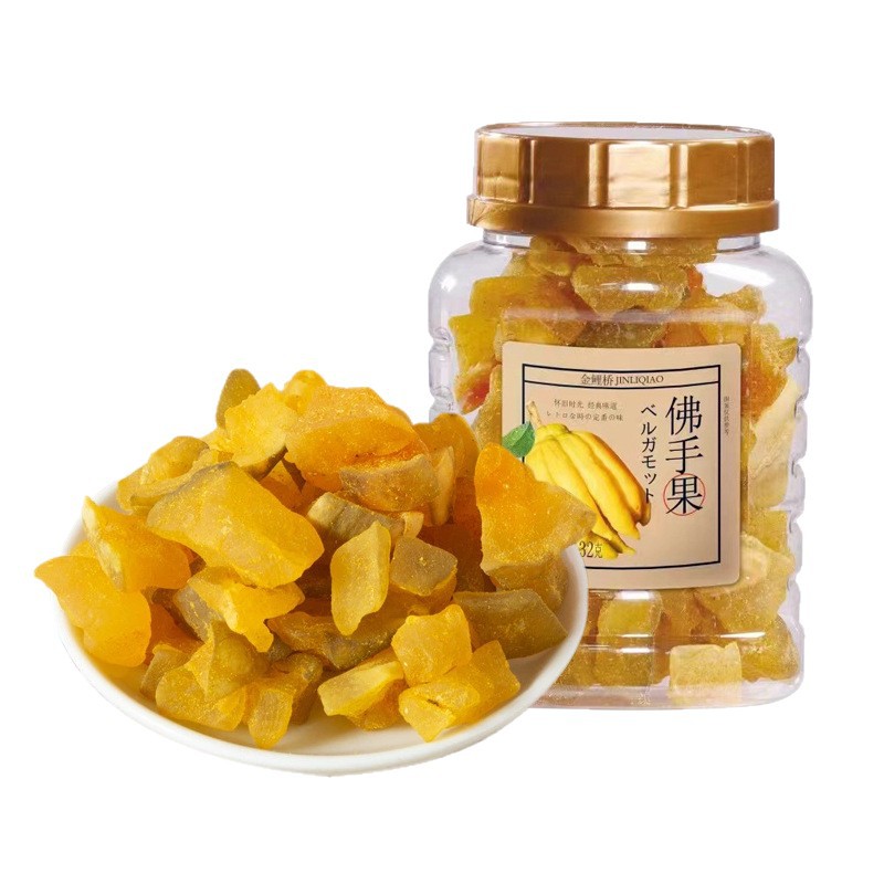 金鲤桥 佛手果干 五指香橼老香黄 蜜饯 潮汕特产凉果果脯零食罐装