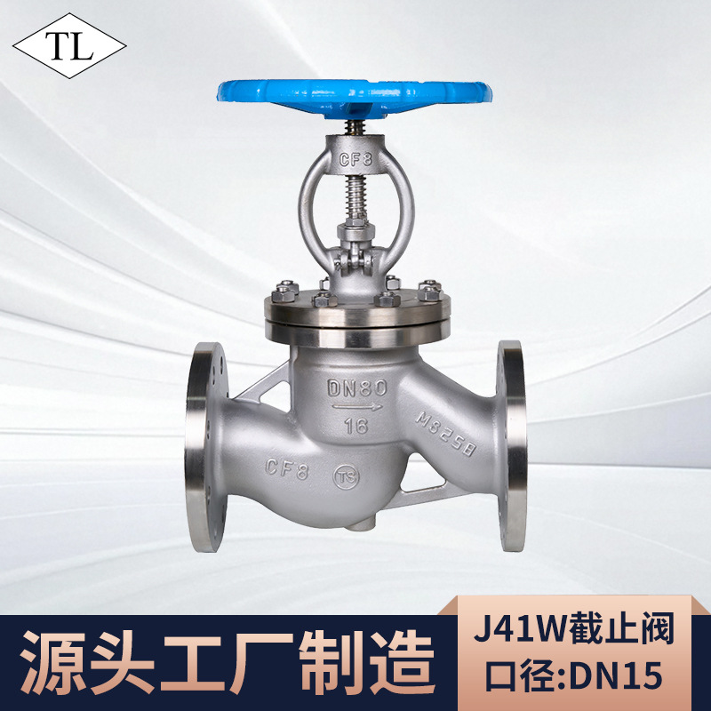 스톱 밸브 304 스테인레스 스틸(중경량) DN15