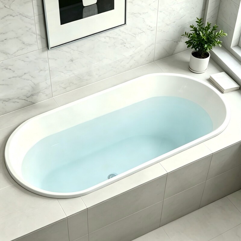 Wholesale Oval-Shaped Embedded Bathtubs for Home Use, Hotels, Guesthouses, Apartments, Double and Single Thin-Edge Inlaid Bathtubs Wholesale Oval-Shaped Embedded Bathtubs for Home Use, Hotels, Guesthouses, Apartments, Double and Single Thin-Edge Inlaid Bathtubs