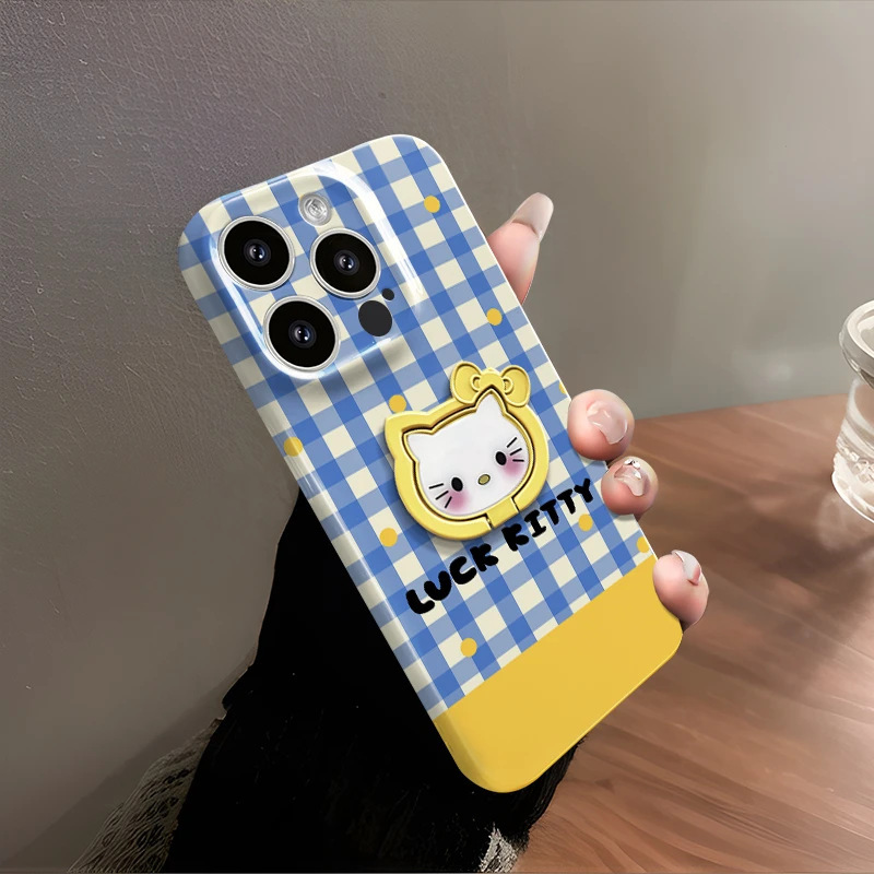蓝格kt猫支架适用苹果/华为/oppo/小米/vivo荣耀iPhone菲林手机壳|undefined