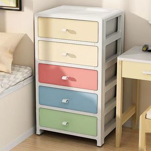 Multifunctional Room Bedroom Storage Cabinet Multi-Layer Drawer Kitchen Bedside Table Kidsren's Baby Floor-Standing Storage Cabinet Ins