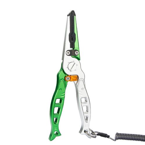 Lure Fishing Pliers with Patented Design: Long-Nose Tungsten Steel Line Cutter, Bait Opener, Loop Remover, and Multi-Function Hook Disgorger—Ultimate Fishing Tool Pliers