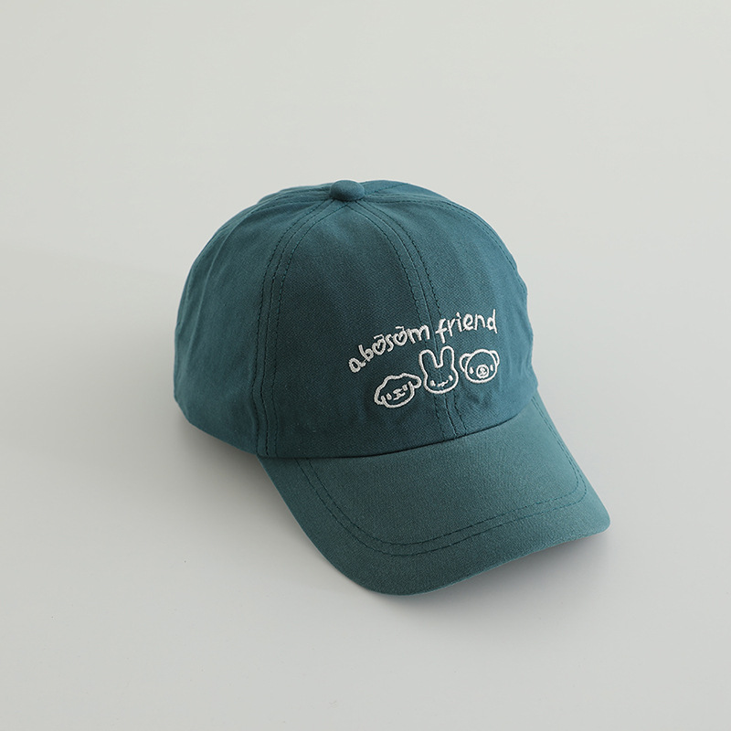 2-5 Sombreros de primavera y otoño delgados gorras de lengua de pato para niños y niñas sombreros de protección solar sombreros de béisbol de moda coreana