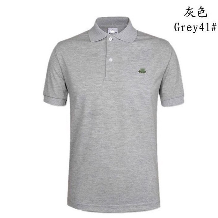 Light Luxury French Crocodile Men's Solid Color Embroidered Polo Shirt Short Sleeve Polo Shirt Unisex Turn-Down Collar Half-Sleeve T-Shirt in Stock Regular