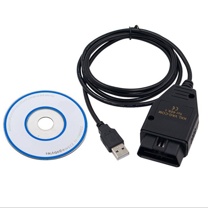 现货Vag 409 VAG KKL USB vag 409.1 Black 大众奥迪检测线 黑色