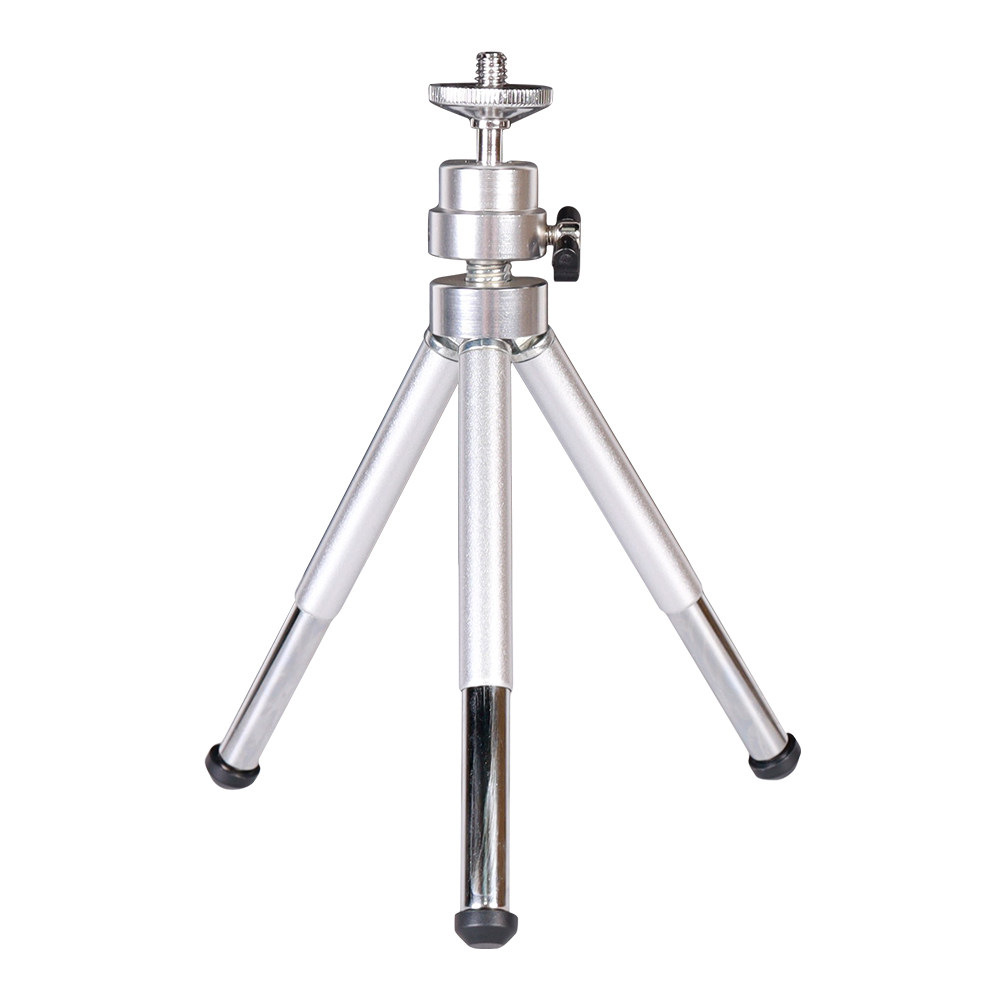Adjustable three-section tripod (silver)