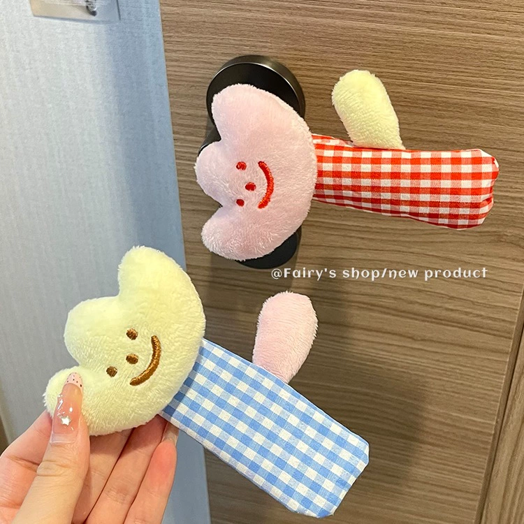 可爱门把手保护套防撞磕碰毛绒家用卧室防静电入户门房间门拉手套