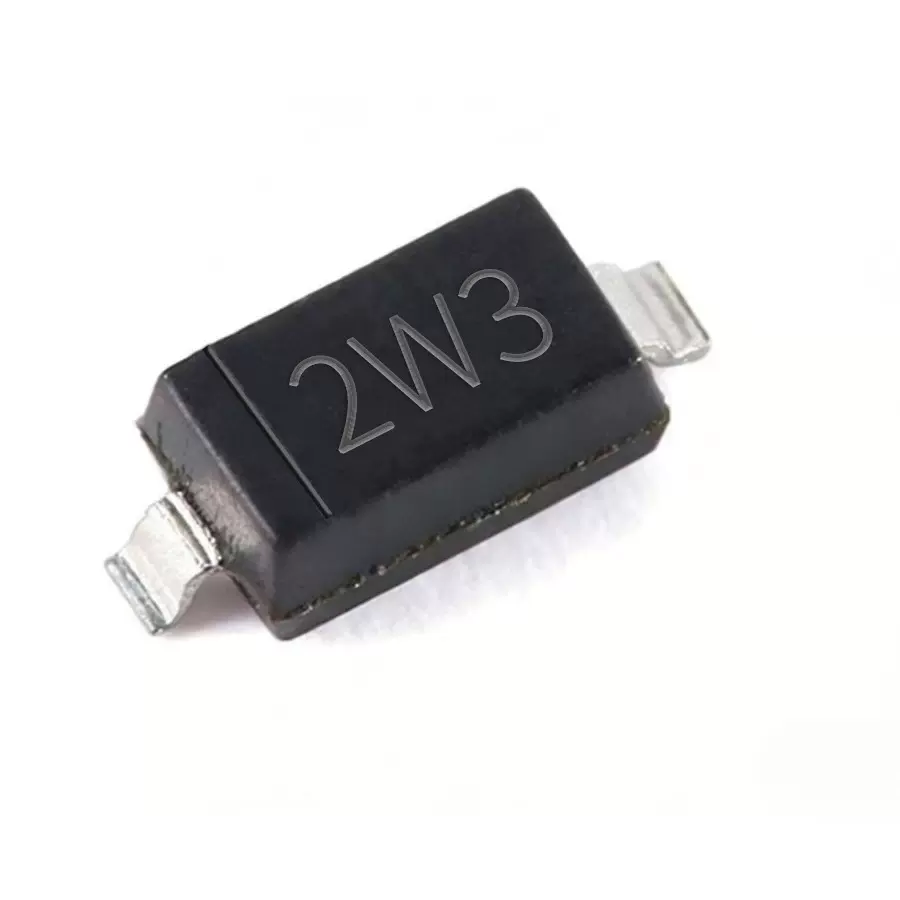 厂家直销原装BZT52B齐纳稳压3.3V贴片0.35W二极管SOD-123丝印2W3