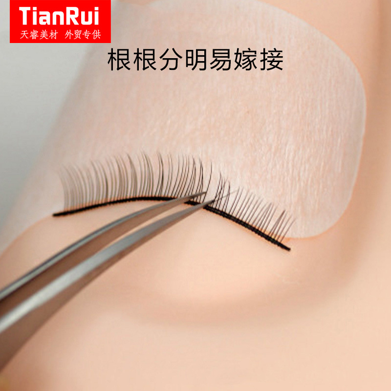 Diez a cinco pares de ropa práctica Injerto de pestañas para el cabello práctica de pestañas postizas práctica estudiantes principiante herramienta de injerto