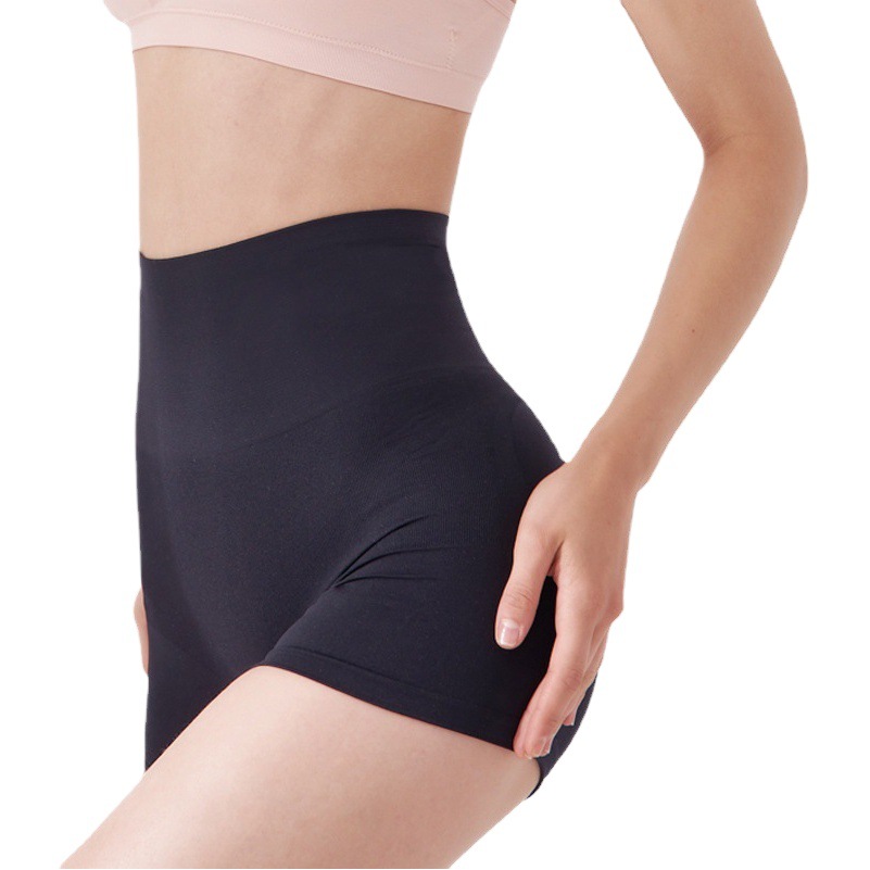 Cintura alta vientre que forma los pantalones transfronterizos bottoming boxeadores corsé de las mujeres pantalones de seguridad ropa interior sedoso cuerpo que forma los pantalones 0AK012