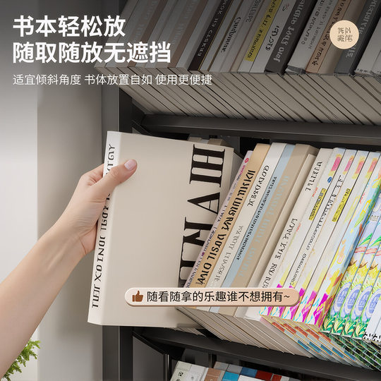 Floor-Standing Wheeled Bookshelf Children's Storage Picture Book Desk Storage Rack Home Multi-Layer Student Bookcase Living Room Storage Rack