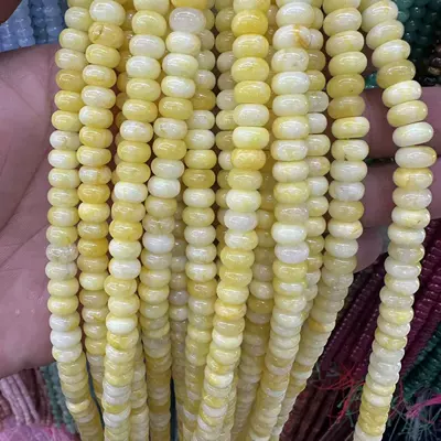 beads diy jewelry clothing accessories – Zərgərlik ara hissələri - beige-jade-58mmabout-70-80-pieces-white-stone-optimized