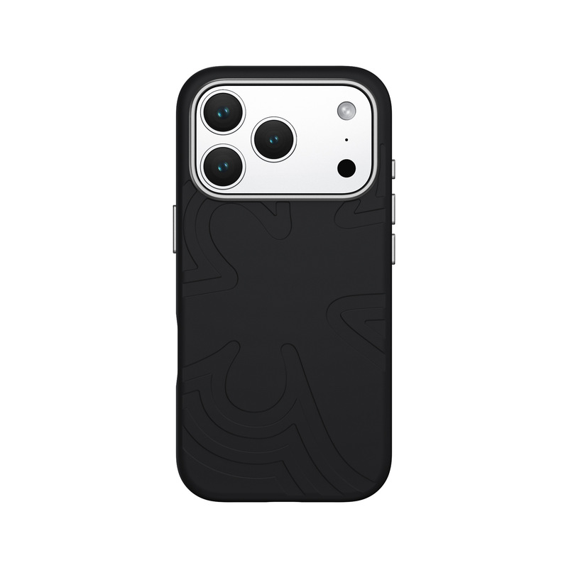 适用iPhone17Pro金属镜头手机壳花漾金属纯色液态硅胶手机保护壳|undefined