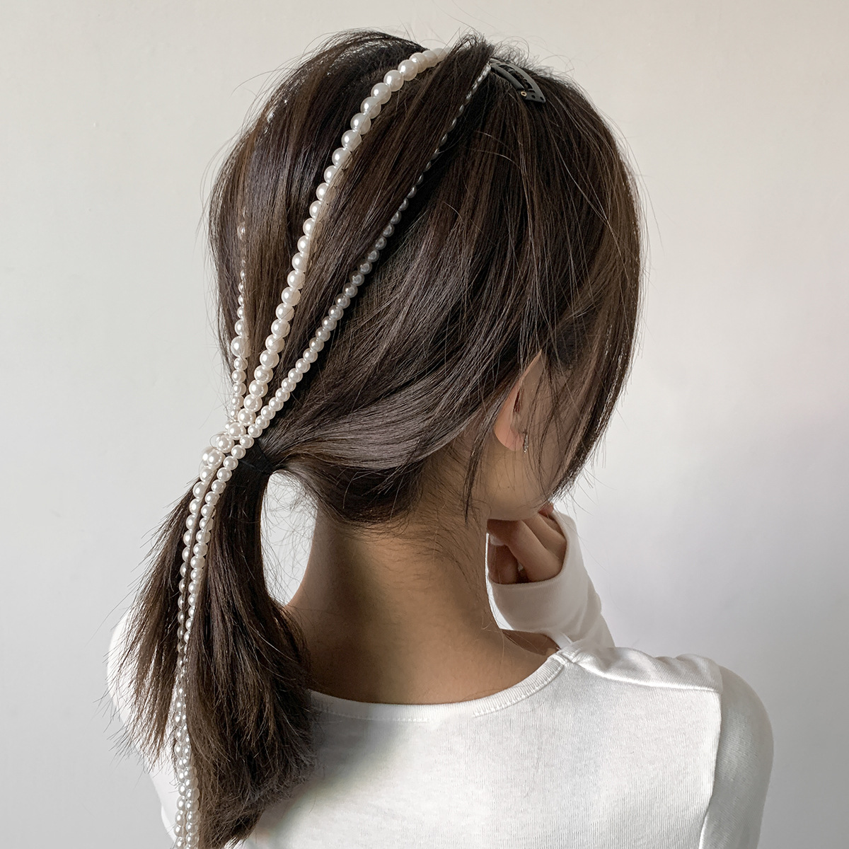 Fashion Geometric Imitation Pearl Braided Hair Accessories Wholesale Nihaojewelry display picture 23