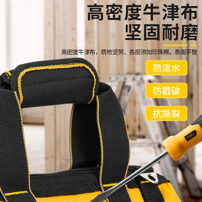 Bolsa de mantenimiento de bolsa de carpintería especial de lienzo grueso para electricista fuerte y duradero, paquete de herramientas de mano multifuncional