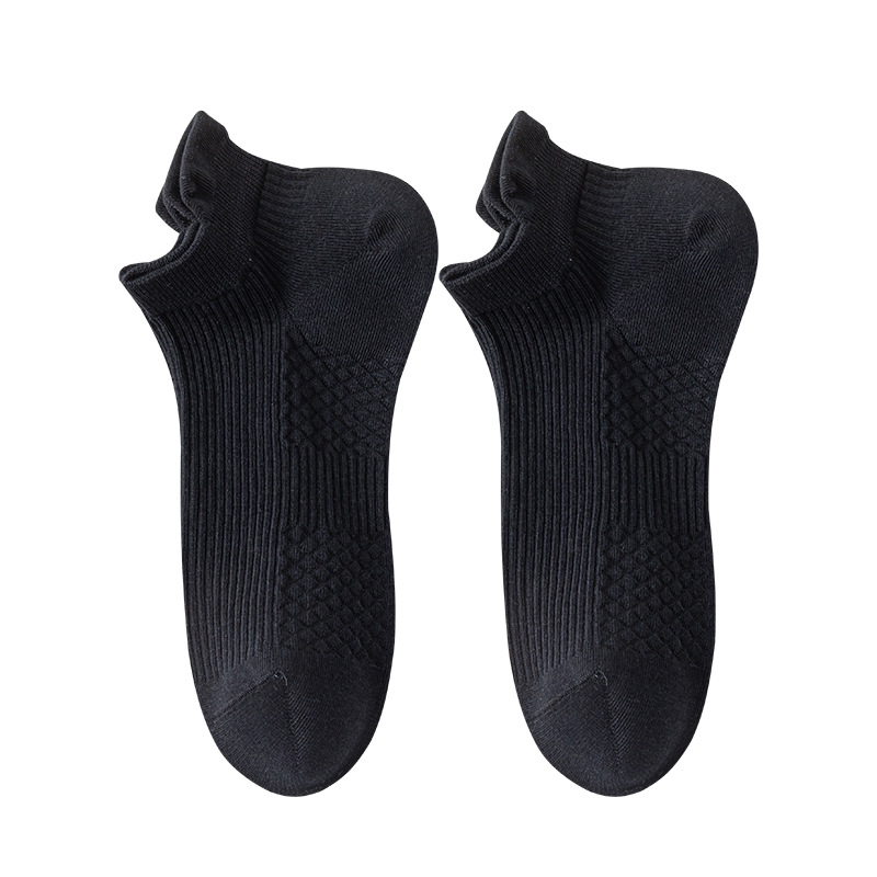 Calcetines de barco de algodón de color sólido para hombres primavera, verano y otoño, calcetines cortos para hombres, calcetines de embalaje independientes de algodón sin hueso