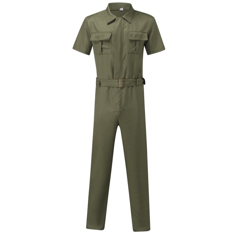 Herren-Cargo-Overall, lässiger Overall, Gürtel-Overall_voghion.com