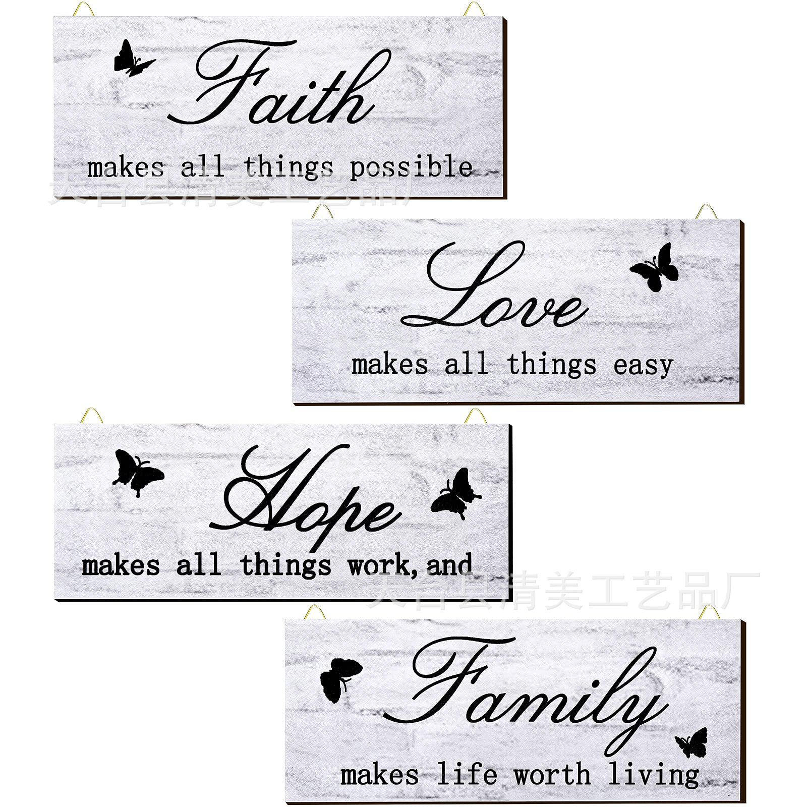 Fabricantes transfronterizos decoración de paredes de oficina etiqueta de listado de madera guía pastoral creativa letrero de tienda citas