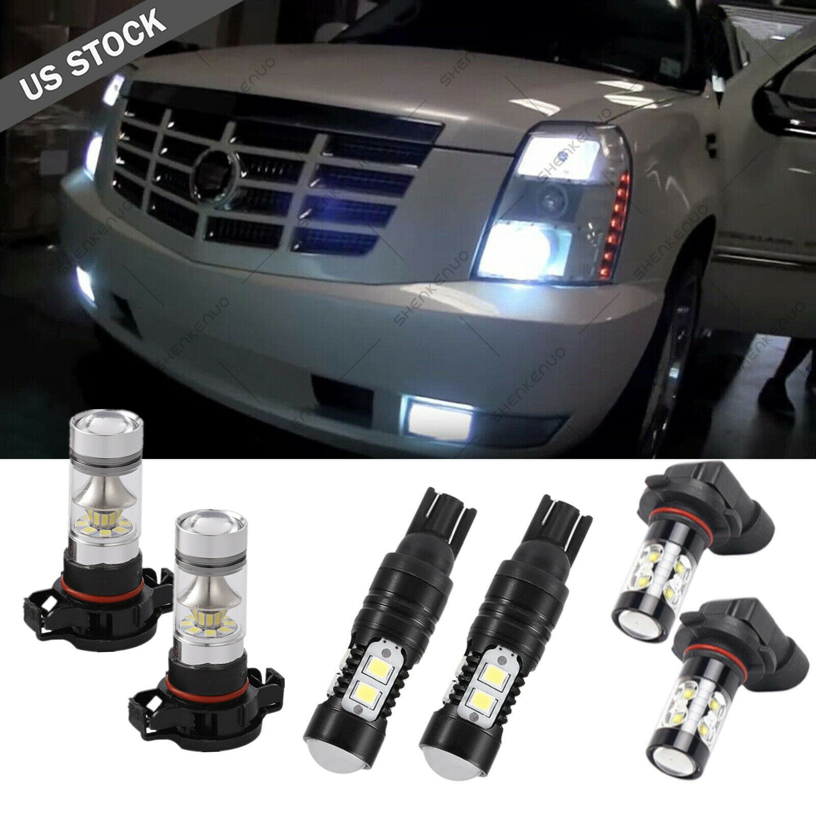 Lámpara de señal de luz de dirección automotriz H16 T10 Lámpara de ancho automotriz Lámpara de niebla LED automotriz 9005 / H10 conjunto de lámpara de niebla