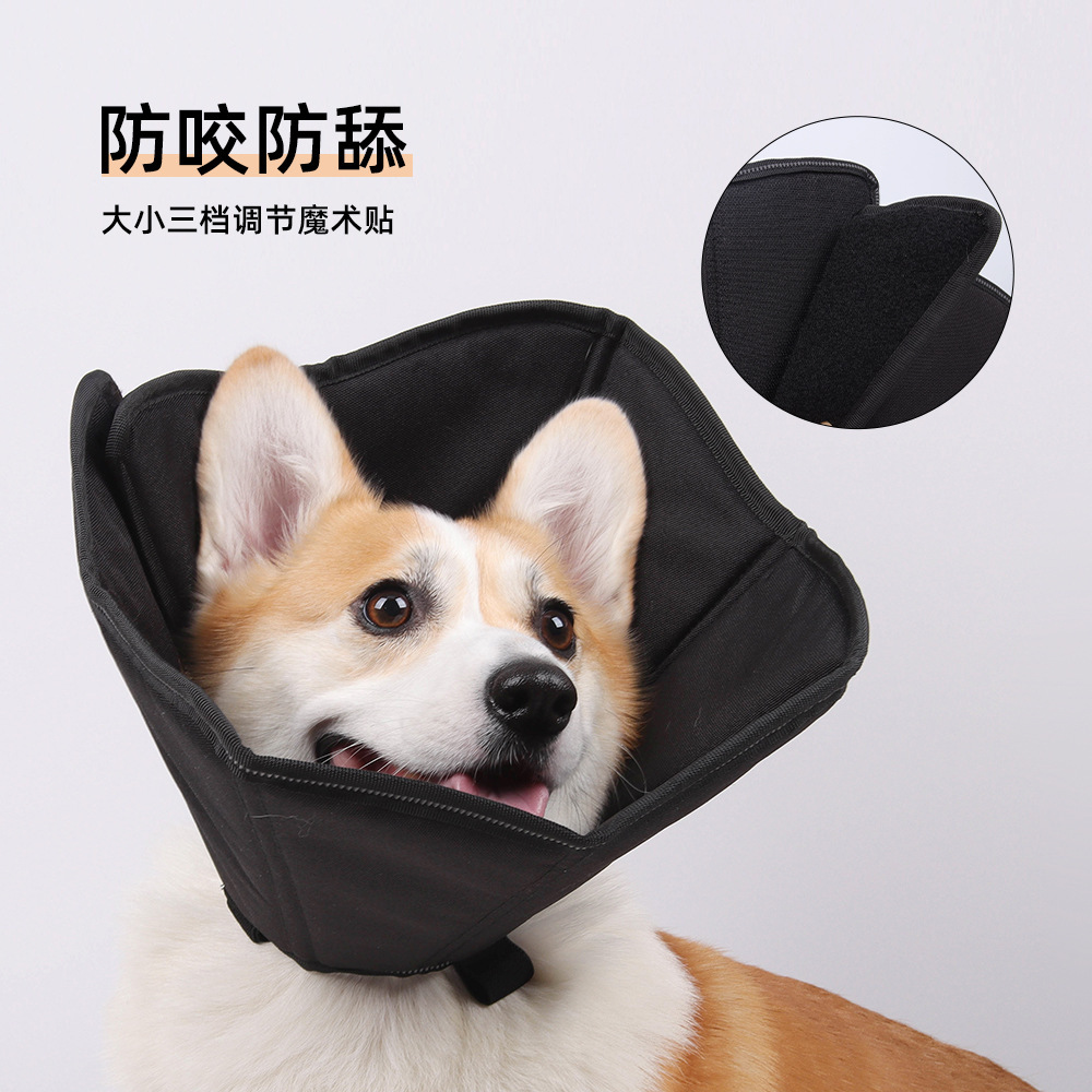 Excluso transfronterizo para el anillo Elizabeth, anti-lamido, anti-mordedura, collar de perro grueso, anillo Elizabeth ajustable al por mayor