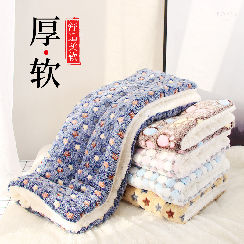 Directo de fábrica Pet Mat engrosada otoño e invierno cálido gato perro estera antideslizante manta cojín al por mayor