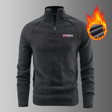 跨境批发跨境 秋季新款男士抓绒衣夹克打底衫卫衣内搭卫衣加绒摇