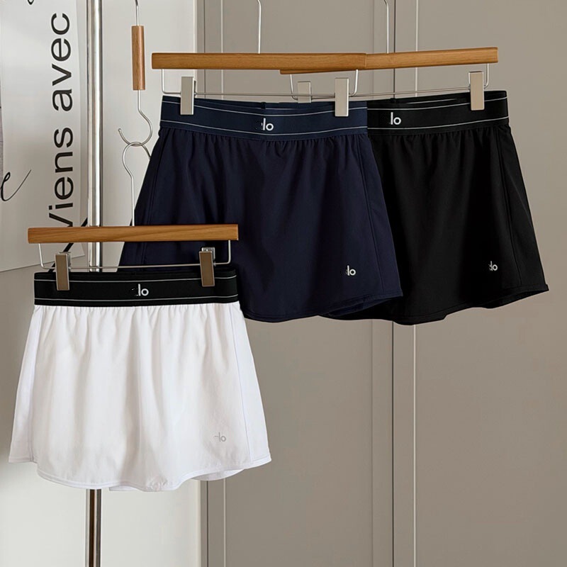 LO Women's Tennis Skirt 26 Summer Classic High-Waisted High-Elasticity Quick-Dry Sports Anti-Exposure Running Yoga Fitness Skirt LO Women's Tennis Skirt 26 Summer Classic High-Waisted High-Elasticity Quick-Dry Sports Anti-Exposure Running Yoga Fitness Skirt