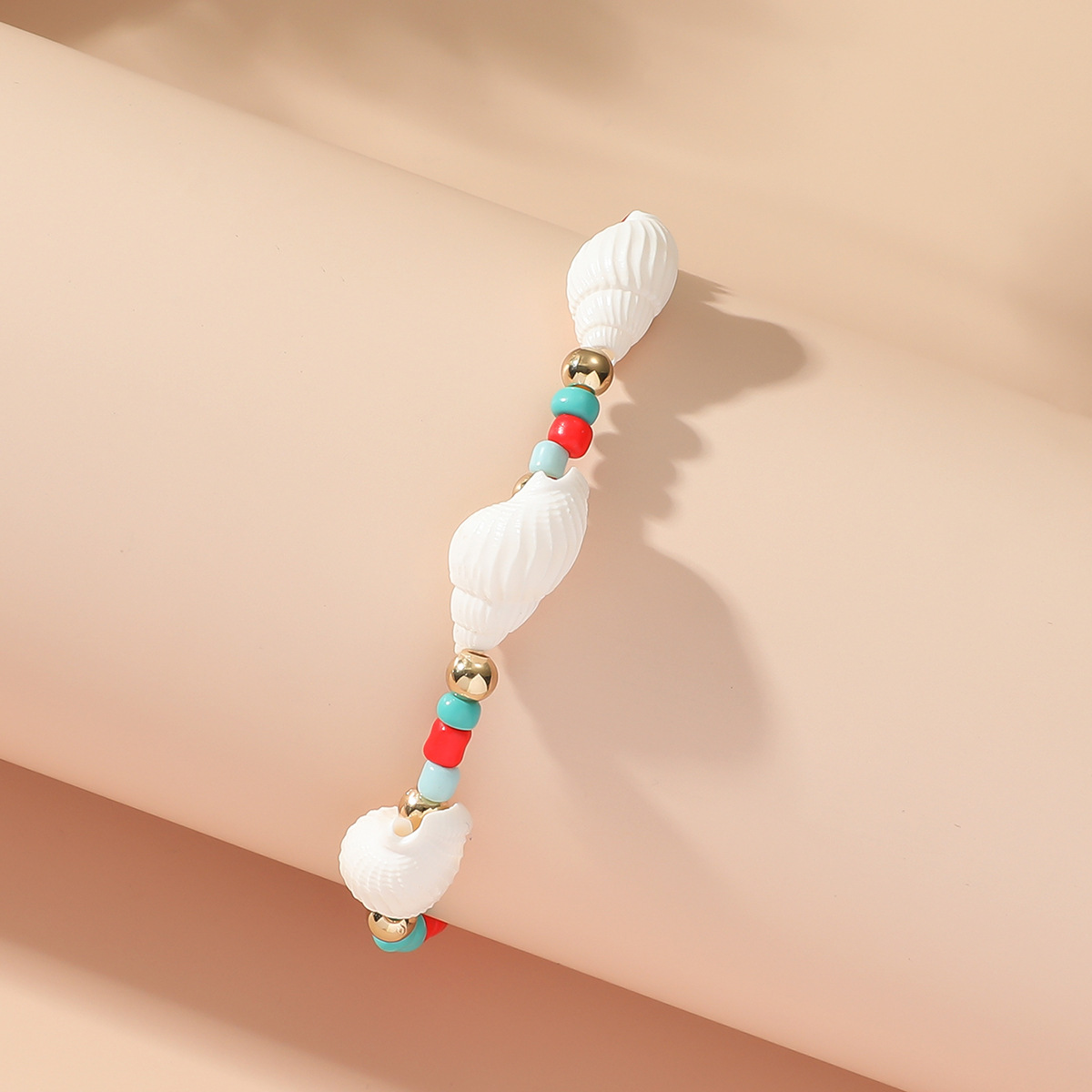 6g Weight Bracelets Classification Beach Occasion Beaded, Plastic Material Conch Pattern Women'S Gender Beach Style Beach Conch Beaded Plastic Women's Bracelets 3
