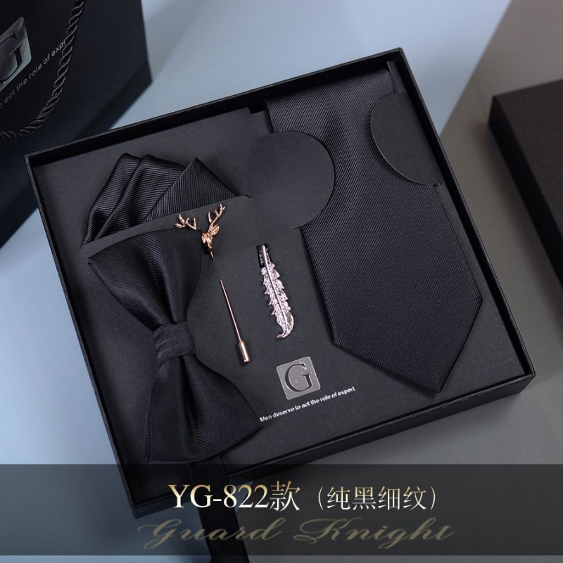 Caja de regalos de boda de novio formal europeo y americano corbata casual coreana para niños regalos de San Valentín sin golpear image 27