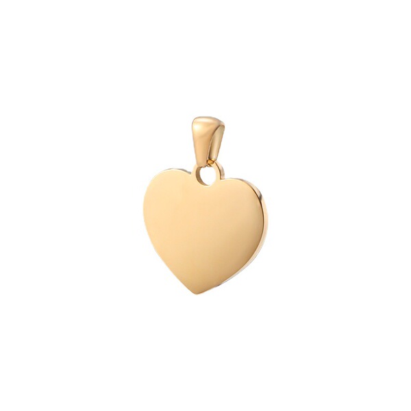 Pendant stainless steel heart shaped