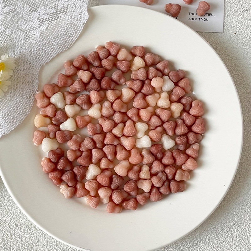 菩提根雕刻件蜜桃红草莓散珠菩提子串珠diy文玩手串手链饰品配饰|undefined