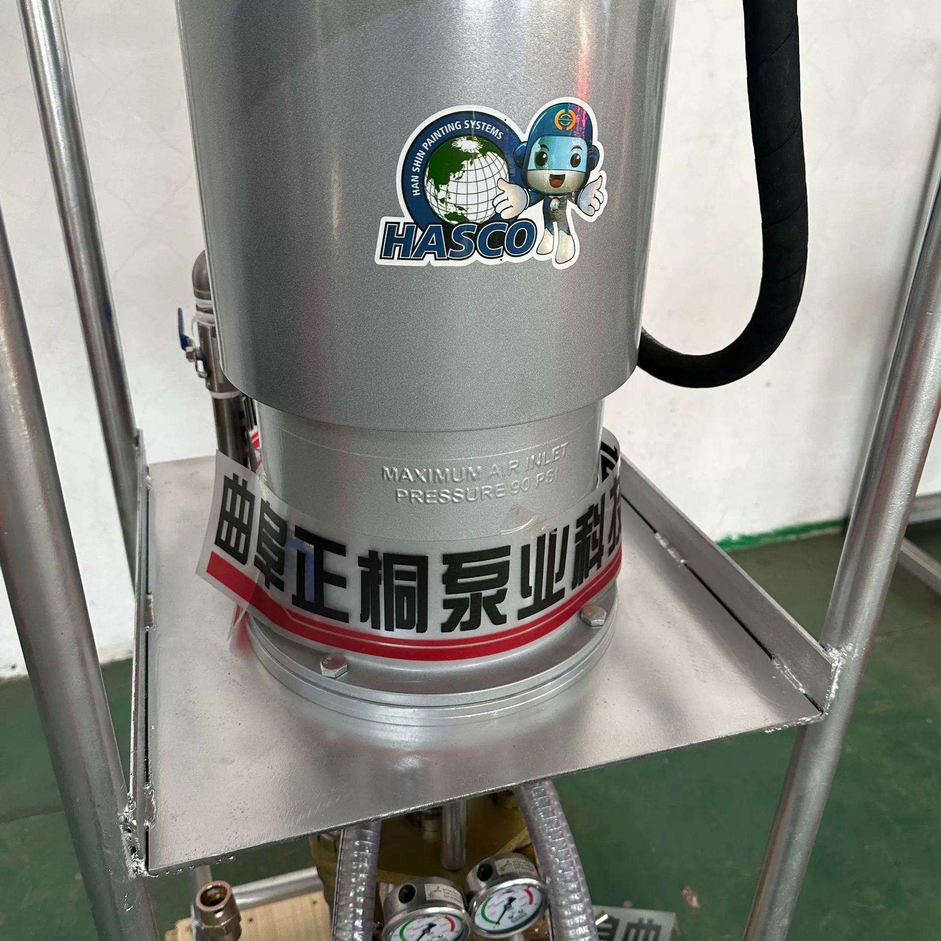 Трехцилиндровый двухжидкостный многоразмерный пневматический насос для впрыска суспензии ZZQ-1.1/тип 6 водонепроницаемый стенка скважины вертикальное устройство для впрыска суспензии