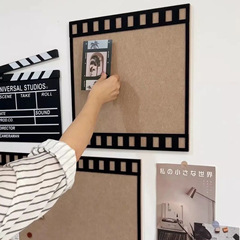 タイムフィルムメッセージ板組み合わせフォトフレーム写真壁レトロフェルト壁貼りメッセージコルク板背景装飾壁