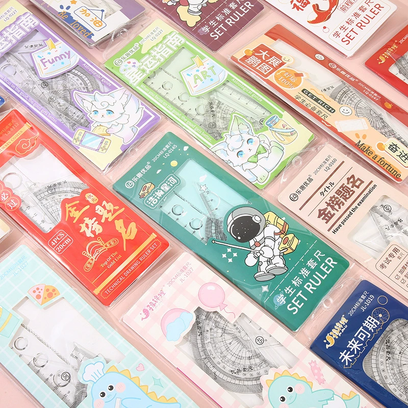 Новый набор для рисования 20cm линейка мягкая линейка жесткая линейка канцелярские товары для студентов канцелярские принадлежности