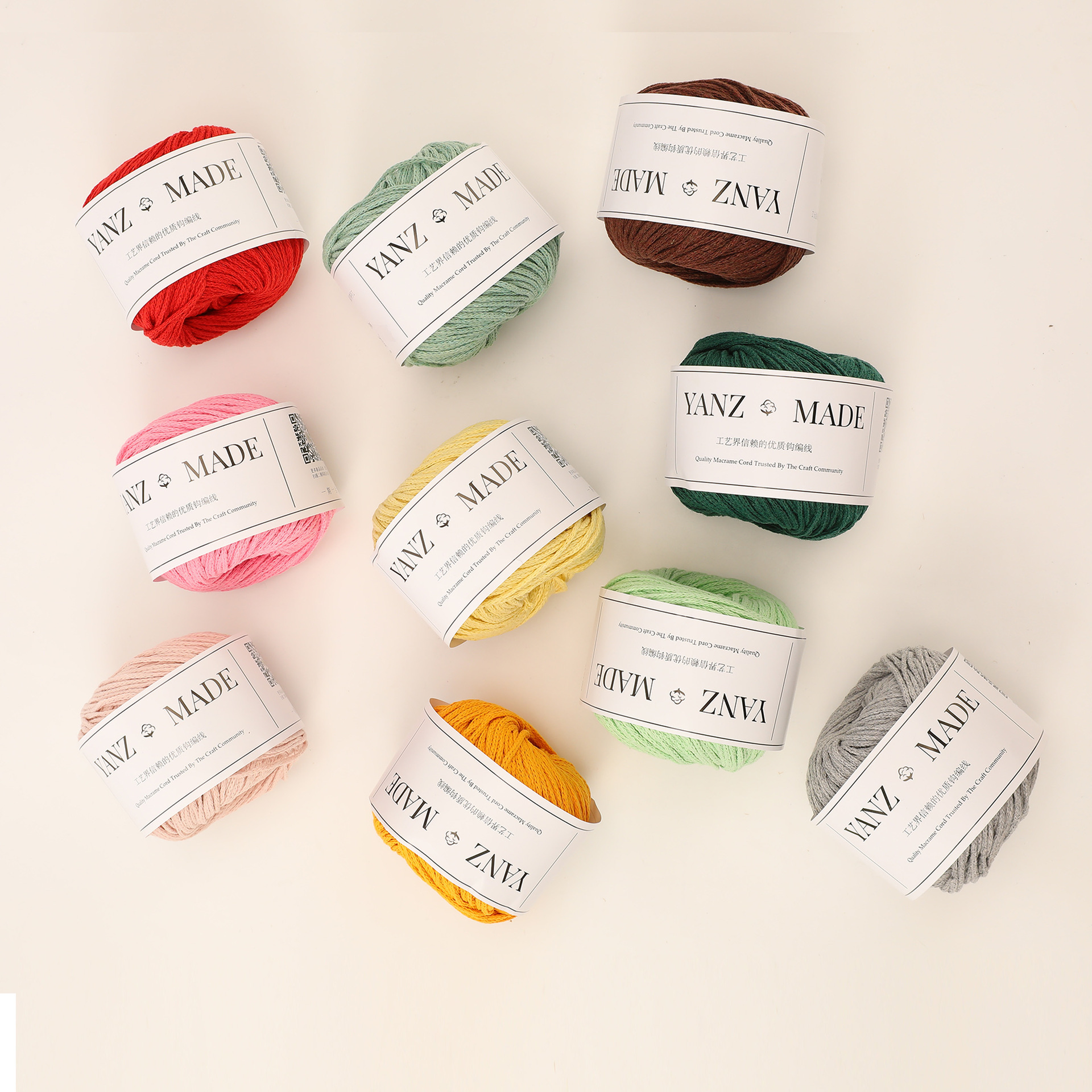 棉线空心棉线 网红DIY手工针织棉纱 圆股棉线纱线