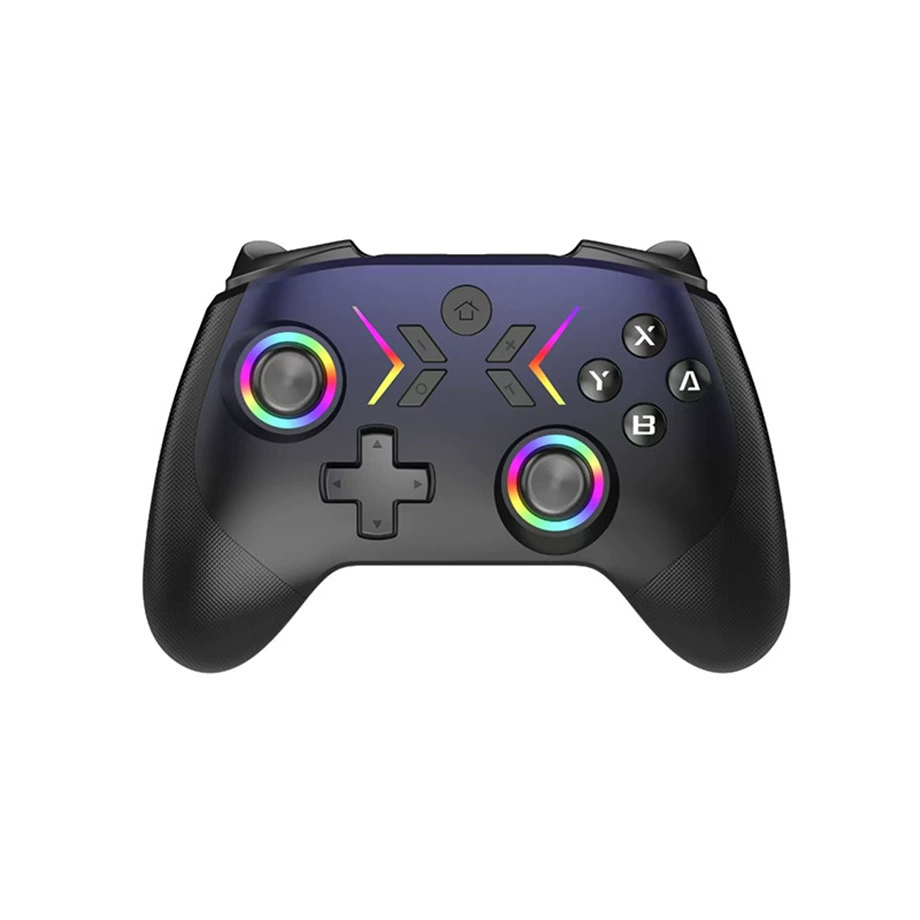 Беспроводной геймпад Switch2, датчик Холла, RGB-подсветка, вибрация, сенсорный игровой контроллер для ПК/TV, модель синяя