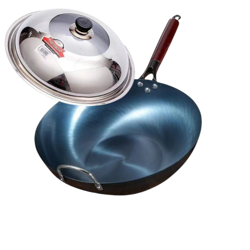 일반 구운 파란색 평평한 바닥 + 뚜껑