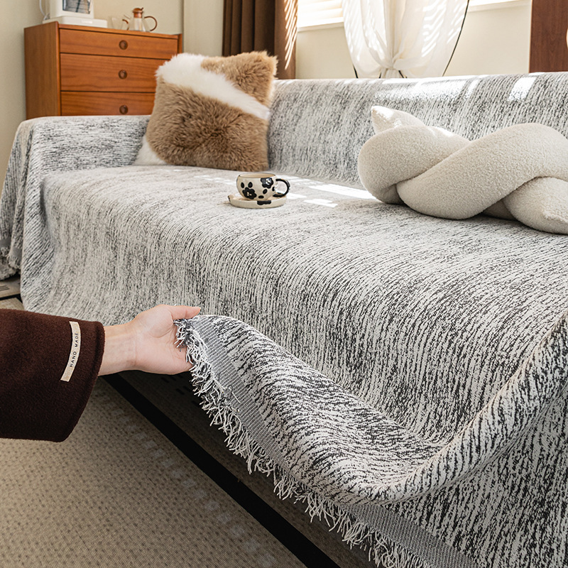 Chenille Simple Sofa Cushion Light Luxury Style All-Inclusive Sofa Cover Sofa Towel Four-Season Universal Sofa Cover Cloth Sofa Cover