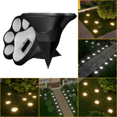 太陽エネルギーLED犬の爪のランプの屋外のシミュレーションの足跡の芝生のランプの庭の花園の防雨の装飾のランプ